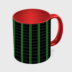 Кружка 3D Color black cage, цвет: 3D-белый + красный