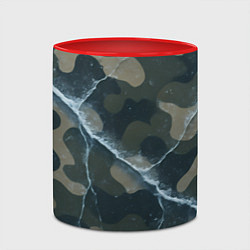 Кружка 3D Ледяной камуфляж, цвет: 3D-белый + красный — фото 2