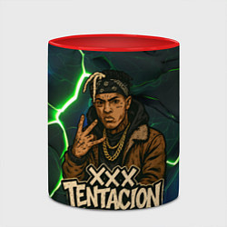 Кружка 3D XXXTentacion anime style, цвет: 3D-белый + красный — фото 2