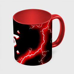 Кружка 3D Doom красный шторм, цвет: 3D-белый + красный