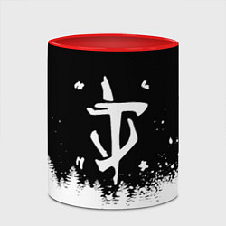 Кружка 3D Doom winter wild, цвет: 3D-белый + красный — фото 2