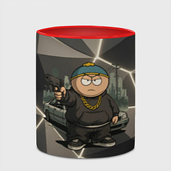 Кружка 3D Эрик Картман в стиле Gta, цвет: 3D-белый + красный — фото 2
