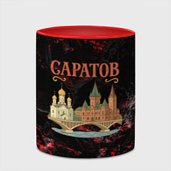 Кружка 3D Саратов город, цвет: 3D-белый + красный — фото 2