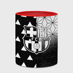 Кружка 3D Barcelona geometry black, цвет: 3D-белый + красный — фото 2