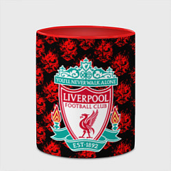 Кружка 3D Liverpool samurai, цвет: 3D-белый + красный — фото 2