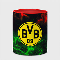Кружка 3D Borussia красно зеленый огонь, цвет: 3D-белый + красный — фото 2