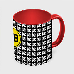 Кружка цветная Borussia pattern geometry