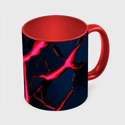 Кружка 3D Neon glow, цвет: 3D-белый + красный