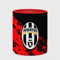 Кружка 3D Juventus кераски текстура, цвет: 3D-белый + красный — фото 2