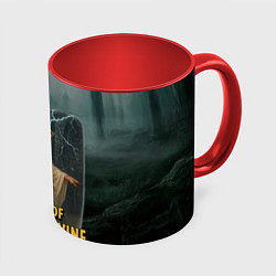 Кружка 3D Франкенштейн свинья невеста, цвет: 3D-белый + красный