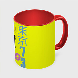 Кружка 3D David Bowie 1973, цвет: 3D-белый + красный