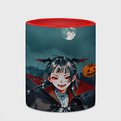 Кружка 3D Вампирша МаоМао - Монолог Фармацевта аниме Хэллоуи, цвет: 3D-белый + красный — фото 2