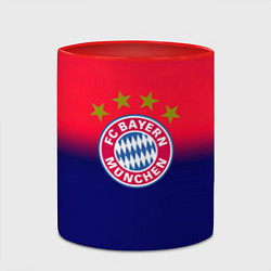 Кружка 3D Бавария Мюнхен градиент, цвет: 3D-белый + красный — фото 2