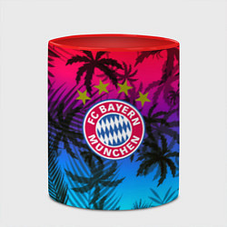 Кружка 3D Бавария Мюнхен неон тропики, цвет: 3D-белый + красный — фото 2