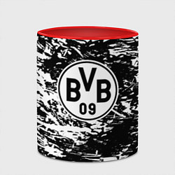 Кружка 3D Боруссиа белые краски, цвет: 3D-белый + красный — фото 2