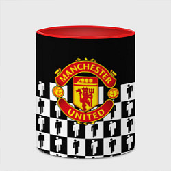Кружка 3D Манчестер Юнайтед люди паттерн, цвет: 3D-белый + красный — фото 2