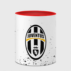 Кружка 3D Juventus краски текстура всплеск, цвет: 3D-белый + красный — фото 2