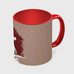 Кружка 3D Сердитая лошадка 2026, цвет: 3D-белый + красный