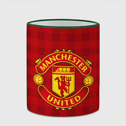 Кружка 3D Manchester United, цвет: 3D-зеленый кант — фото 2