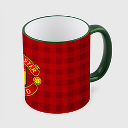 Кружка 3D Manchester United, цвет: 3D-зеленый кант