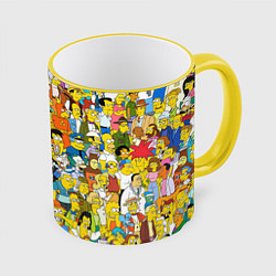Кружка 3D Simpsons Stories, цвет: 3D-желтый кант