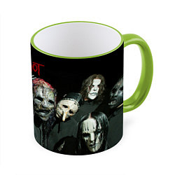 Кружка 3D Slipknot, цвет: 3D-светло-зеленый кант