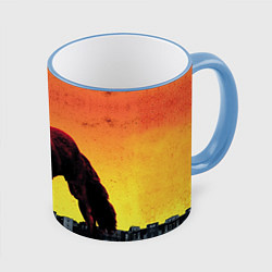 Кружка 3D The Prodigy: Red Fox, цвет: 3D-небесно-голубой кант