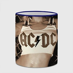 Кружка 3D AC/DC Girl, цвет: 3D-синий кант — фото 2