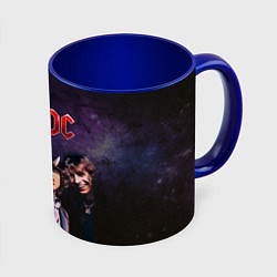 Кружка 3D AC/DC, цвет: 3D-белый + синий