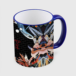Кружка 3D Pink Floyd: The Wall, цвет: 3D-синий кант
