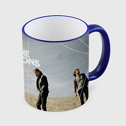 Кружка 3D Imagine Dragons: Boys, цвет: 3D-синий кант