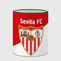 Кружка 3D Sevilla FC, цвет: 3D-зеленый кант — фото 2