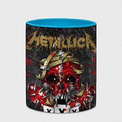 Кружка 3D Metallica XXX, цвет: 3D-белый + небесно-голубой — фото 2