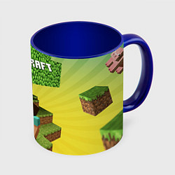 Кружка 3D Minecraft Tree, цвет: 3D-белый + синий