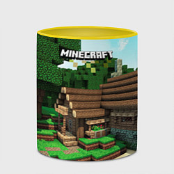 Кружка 3D Minecraft House, цвет: 3D-белый + желтый — фото 2