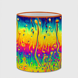 Кружка 3D Tie dye, цвет: 3D-оранжевый кант — фото 2