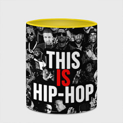 Кружка 3D This is hip-hop, цвет: 3D-белый + желтый — фото 2