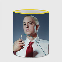 Кружка 3D Eminem Fire, цвет: 3D-желтый кант — фото 2