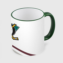 Кружка 3D Anaheim Ducks Selanne, цвет: 3D-зеленый кант