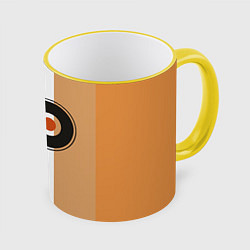 Кружка 3D Philadelphia Flyers, цвет: 3D-желтый кант