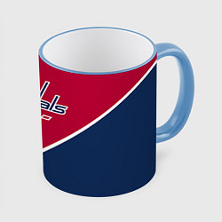 Кружка 3D Washington capitals, цвет: 3D-небесно-голубой кант