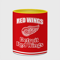 Кружка 3D Detroit red wings, цвет: 3D-белый + желтый — фото 2