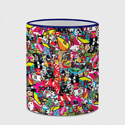 Кружка 3D Стикербомбинг, цвет: 3D-синий кант — фото 2