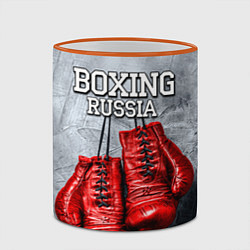 Кружка 3D Boxing Russia, цвет: 3D-оранжевый кант — фото 2