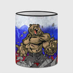 Кружка 3D Русский медведь, цвет: 3D-черный кант — фото 2