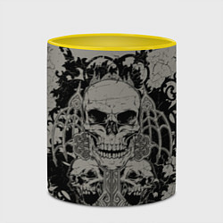 Кружка 3D Skulls, цвет: 3D-белый + желтый — фото 2
