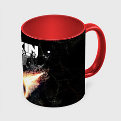 Кружка 3D Linkin Park: Comet, цвет: 3D-белый + красный