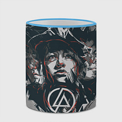 Кружка 3D Linkin Park: My Style, цвет: 3D-небесно-голубой кант — фото 2