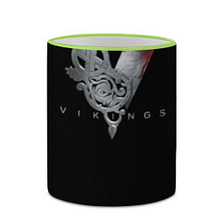 Кружка 3D Vikings Emblem, цвет: 3D-светло-зеленый кант — фото 2