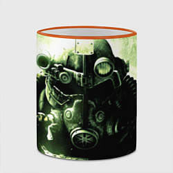 Кружка 3D Fallout Robot, цвет: 3D-оранжевый кант — фото 2